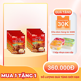 Combo 8 Gói Xốt Mì Ý Thịt Bằm [TẶNG KÈM HỘP NHỰA CAO CẤP] Nisshin Seifun Welna