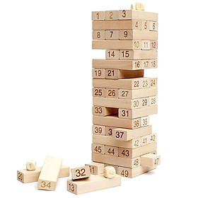 Bộ đồ chơi rút gỗ 54 thanh mini tăng khả năng sáng tạo và tư duy logic trong bé