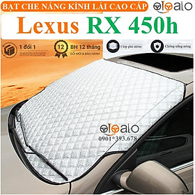 Tấm che nắng kính lái ô tô Lexus RX 450h vải dù 3 lớp cao cấp TKL - OTOALO