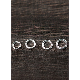 Combo 15 cái charm bạc khoen tròn kín - Ngọc Quý Gemstones
