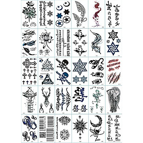 30 Tờ Hình Xăm Dán Tattoo Tha Thu Từ 55 - 120 Mẫu