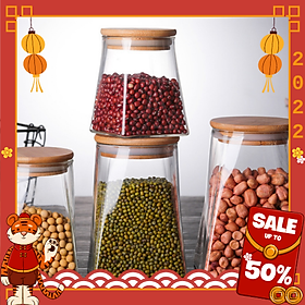 Mua Hộp Đựng Thực Phẩm Khô  Ngũ Cốc  Hạt Cao Cấp  Chống Ẩm  Chống Mốc Mối Mọt  Thủy Tinh Dày Dặn Thiết Kế Sang Trọng - Hàng Chính Hãng GAGI