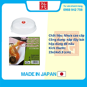 Combo Nắp đậy dùng cho lò vi sóng + Set 40 giấy thấm dầu mỡ đồ chiên rán nội địa Nhật Bản