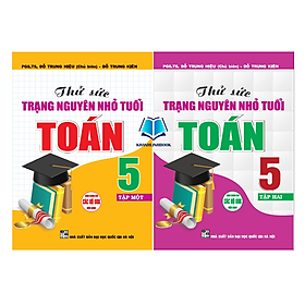 Sách - Combo Thử Sức Trạng Nguyên Nhỏ Tuổi Môn Toán Lớp 5 Tập 1 + 2 (Dùng chung cho các bộ sgk hiện hành) (HA) - Nguyên Hà