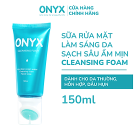 Hình ảnh Sữa Rửa Mặt ONYX Làm Sạch Sâu Lỗ Chân Lông, Dưỡng Ầm, Sáng Da, Ngừa Mụn CLEANSING FOAM ONYX 150g