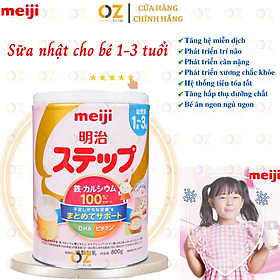 Sữa tăng cân cho trẻ 1-3 tuổi Meiji Nhật giàu dưỡng chất kèm DHA giúp phát