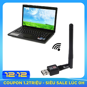 USB Thu Wifi 150Mbps Chuẩn 802.11n Cho Máy Tính Có Anten - Hàng Chính Hãng