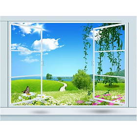 Tranh dán tường cửa sổ 3D | Tranh trang trí cửa sổ 3D | Tranh đẹp cửa sổ 3D | Tranh 3D cửa sổ đặc sắc | T3DMN T6 Human_61413