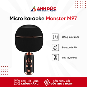 Micro Karaoke Tích Hợp Loa Bluetooth Monster M97 - Hàng Chính Hãng