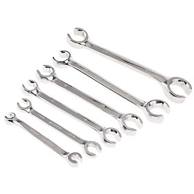 6PCS 6x8 10x12 13x14 15x17 19x21 22x24mm Open End Spanner Wrench
