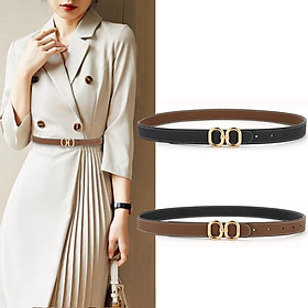 Đai váy thắt lưng nữ dây nịt nữ Nutushop da thật hàng cao cấp màu sắc đen và nâu - NT320