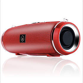 Loa mini không dây bluetooth 4.2 âm thanh nổi sống động 6D HIFI DOUBLE HORN - red edition