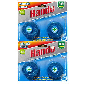  Bộ 2 vỉ 4 viên tẩy bồn cầu Hando RCB117