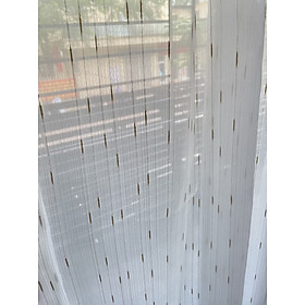 Mua Rèm Vải Voan Họa Tiết Kẻ Kim Tuyến - Trang Trí Nhà Cửa - Decor Phòng Sang Trọng Cho Không Gian ( Màu Vàng  Màu Bạc )