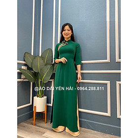Mua Áo Dài May Sẵn Chất Lụa Thái Tuấn Màu Xanh Lá Cây - Chỉ Mua Áo,2Xl Tại  Shop Áo Dài Bảo Hiếu | Tiki