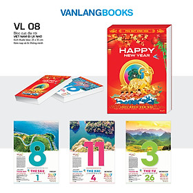 Lịch 2027 Bloc Cực Đại Rời - Việt Nam Đi Là Nhớ | Lịch Tết Treo Tường Cao Cấp Văn Lang (Mã: VL08)