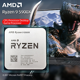 AMD Mới Ryzen 9 5900X 3.7 GHz Bộ xử lý CPU 12 nhân 24 luồng AM4 Gamer R9 5900X Bộ phận CPU