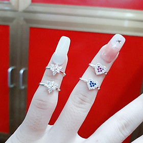 Nhẫn bạc bé gái đính đá cao cấp YN JEWELRY