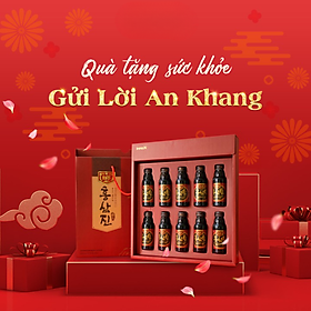 Kolmar Set quà tặng 10 chai HONGSAMJIN GOLD hỗ trợ tăng cường sức đề kháng