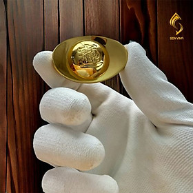 Thỏi vàng CHIÊU TÀI TIẾN BẢO - Quà tặng Mạ vàng Gold 24K -  Nhân dịp Khai Trương - Tân Gia Sang Trọng