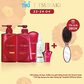 Bộ sản phẩm Tsubaki Premium dưỡng tóc bóng mượt hoàn hảo