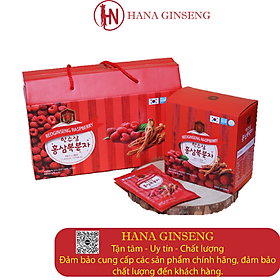 Nước hồng sâm Phúc bồn tử Hansusam hộp 70ml*20 gói - Thực phẩm Hàn Quốc 