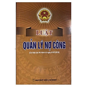 Hình ảnh Sách - Luật quản lý nợ công