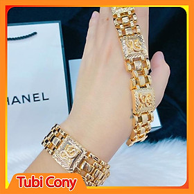 Lắc Tay Nam Mạ Vàng 18K Chạm Rồng