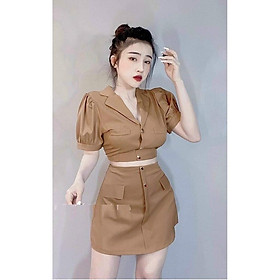 SÉT ÁO KÈM CHÂN VÁY SANG CHẢNH - BY7080