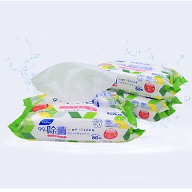 Combo 03 Khăn ướt khử trùng, không mùi Life-do.Plus - Made in Japan
