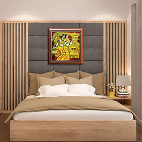 Tranh bán khỏa thân Cô gái dân tộc – Tranh nghệ thuật độc đáo W1158