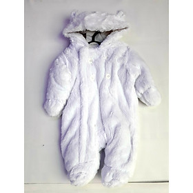 Body lông cừu tai gấu cao cấp cho bé sơ sinh đến 6 tháng