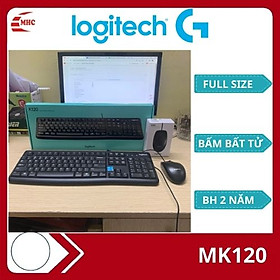 Mua Bộ bàn phím và chuột máy tính có dây Logitech B100/ K120- Hàng chính hãng