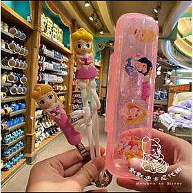 Set hộp đũa muỗng tập ăn nhựa 3D Disney hình Aurora