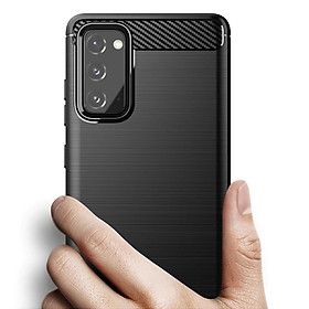 Ốp Lưng Chống Sốc Cho SamSung Galaxy S21 FE, S20 FE Chính hãng RUGGED ARMOR Vân Sợi Carbon, Bảo Vệ Camera Sau - Hàng Chính Hãng