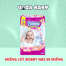 Miếng lót Bobby Newborn 2 - 60 miếng (cho bé > 1 tháng tuổi)