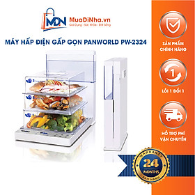 Mua Máy hấp điện gấp gọn 3 tầng Panworld PW-2324 - Hàng chính hãng