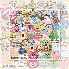 Mua Tranh Tô Màu Theo Số Toy Story Và Gấu Dâu - Tranh Số Hóa Tự Tô Có Khung 30x30cm Có Sẵn Khung Và Dụng Cụ