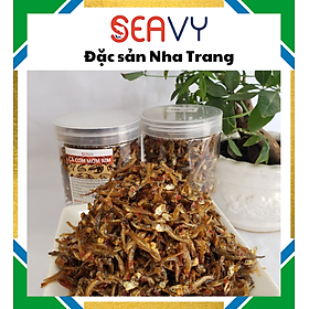 Đặc Sản Nha Trang -️ Cá Cơm Rim Mắm Tỏi Ớt, Xốp Giòn, Seavy Hộp 200g