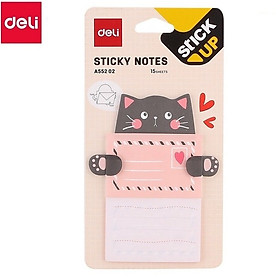 Hình ảnh Giấy nhắn hình học sinh Deli EA55202 I Giấy notes ghi chú