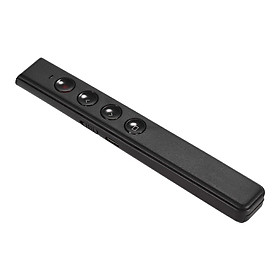 Digital Presenter Rechargeable PowerPoint PPT Clicker Flip Pen Professional Presentation 2.4GHz Wireless Remote Control - Black
