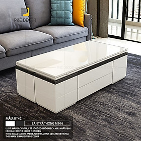 Mua BỘ BÀN TRÀ THÔNG MINH MẶT KÍNH - BT42