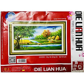 Mua Tranh thêu kín đồng quê 222262  kích thước 92 x 50 cm