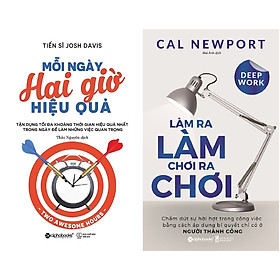 Hình ảnh Combo Sách Làm Ít Hiệu Quả Nhiều ( Mỗi Ngày Hai Giờ Hiệu Quả + Làm Ra Làm Chơi Ra Chơi  ) tặng kèm bookmark Sáng Tạo