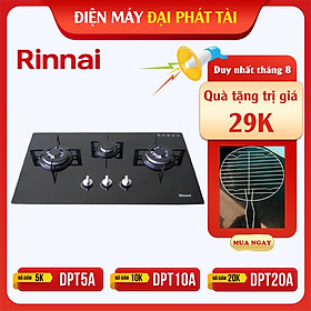 Bếp Gas Âm Rinnai RVB-312BG - Đen- Hãng chính hãng