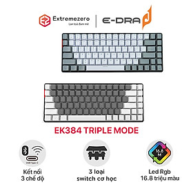 Mua Bàn phím cơ Gaming E-DRA EK384 Triple Mode (Wired/2.4Ghz/Bluetooth) - Hàng chính hãng