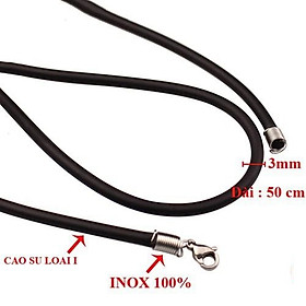Dây chuyền nam inox cao cấp sang trọng rẻ đẹp không đen HCM ( 3mm)