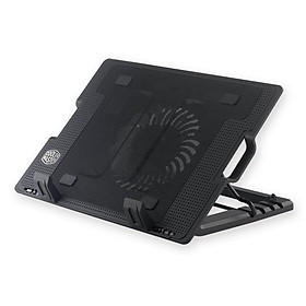 Mua Đế tản nhiệt laptop N26 dùng cho máy tính từ 9inch đến 17inch  loại 1 quạt lớn có đèn led