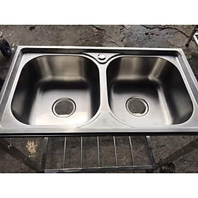 Mua chậu rửa chén 2 ngăn inox 304 có chân và đầy đủ phụ kiện