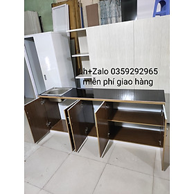 Mua Tủ bếp mini nhựa đài Loan ốp mặt gạch sẵn bồn rửa